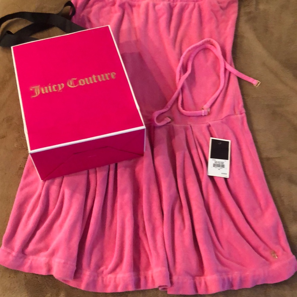 Juicy Couture Pink Women's micro terry dress.